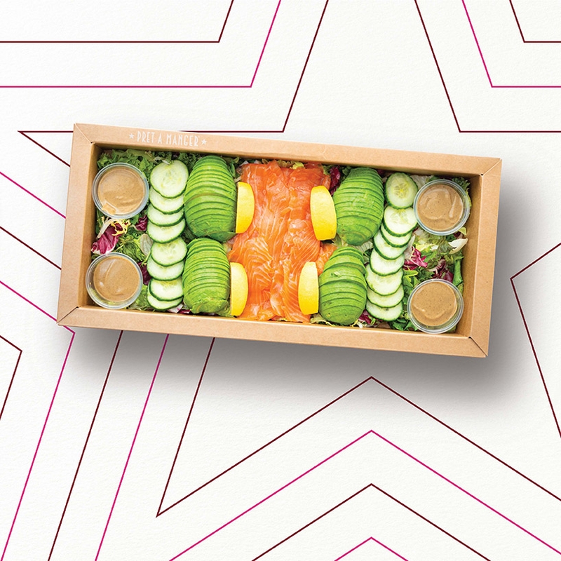 Salmon & Avocado Salad Platter